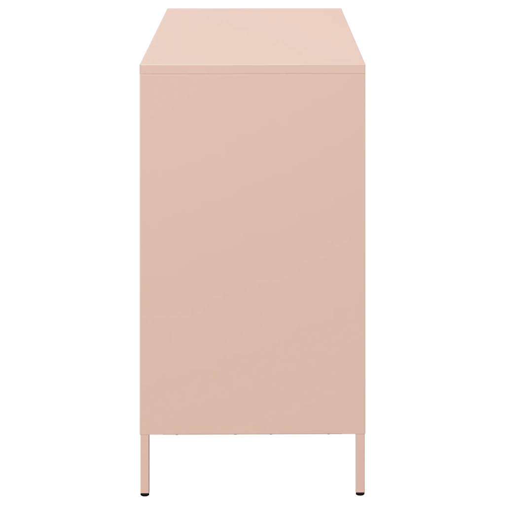 Sideboard Pink 101.5x39x73.5 cm Cold-rolled Steel