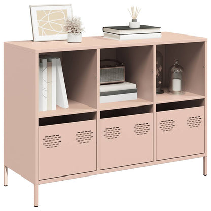 Sideboard Pink 101.5x39x73.5 cm Cold-rolled Steel