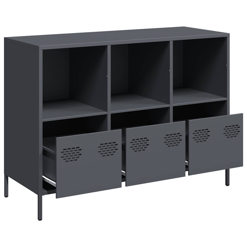 Sideboard Anthracite 101.5x39x73.5 cm Cold-rolled Steel