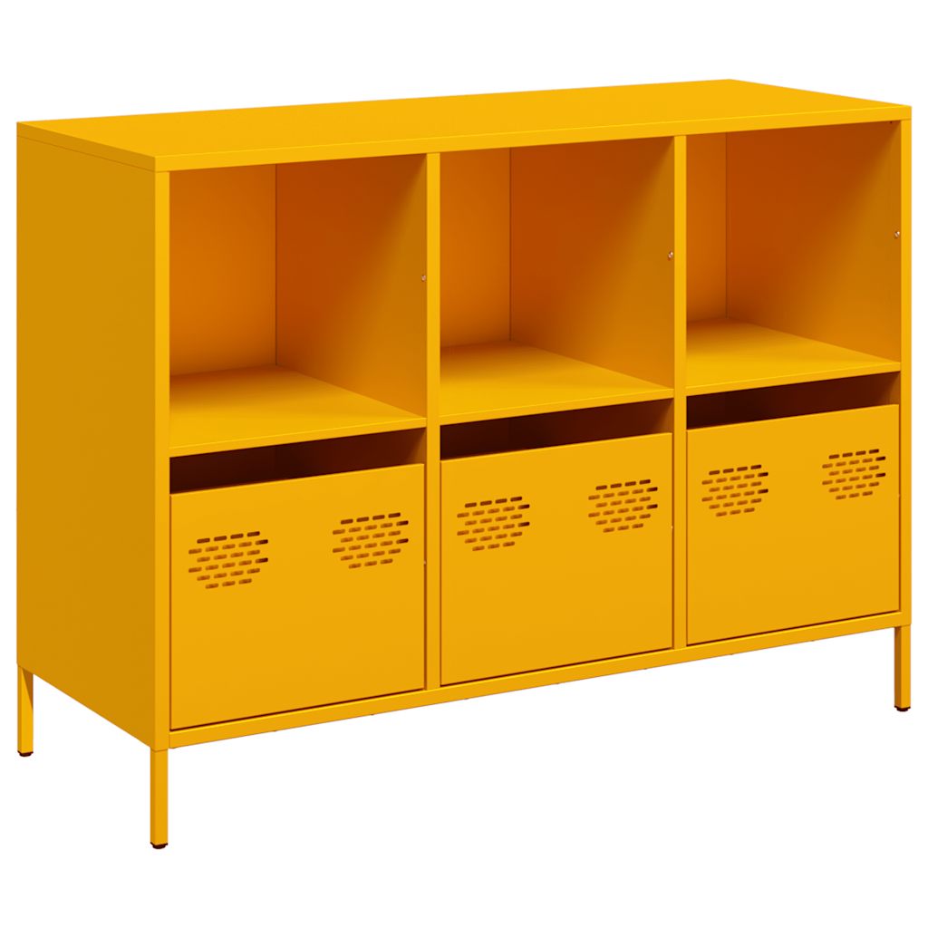 Sideboard Mustard Yellow 101.5x39x73.5 cm Cold-rolled Steel