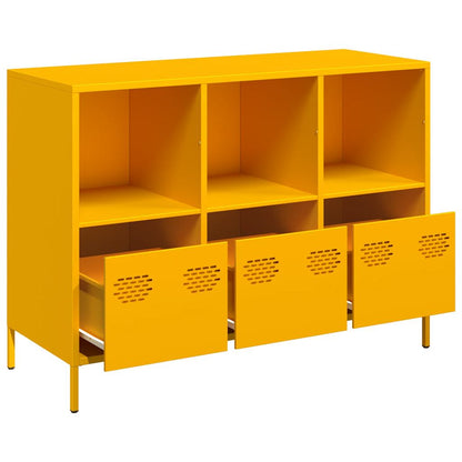 Sideboard Mustard Yellow 101.5x39x73.5 cm Cold-rolled Steel