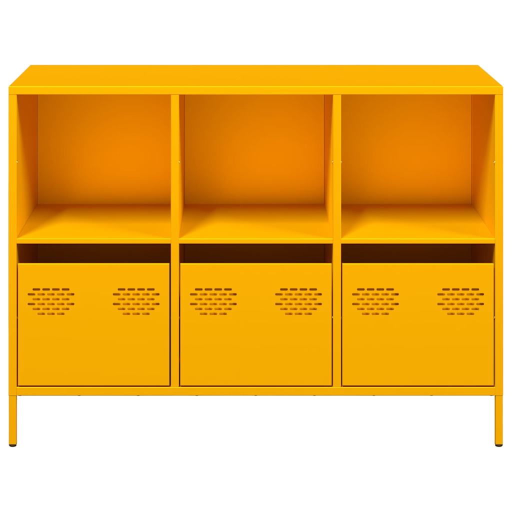 Sideboard Mustard Yellow 101.5x39x73.5 cm Cold-rolled Steel