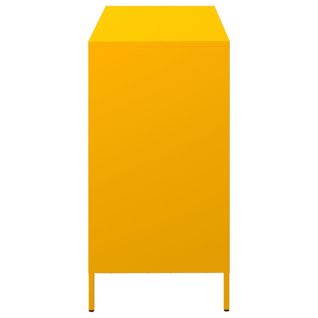 Sideboard Mustard Yellow 101.5x39x73.5 cm Cold-rolled Steel