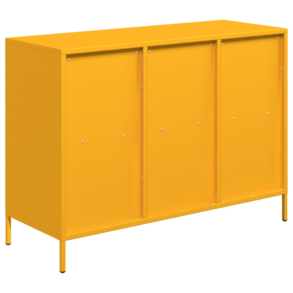 Sideboard Mustard Yellow 101.5x39x73.5 cm Cold-rolled Steel