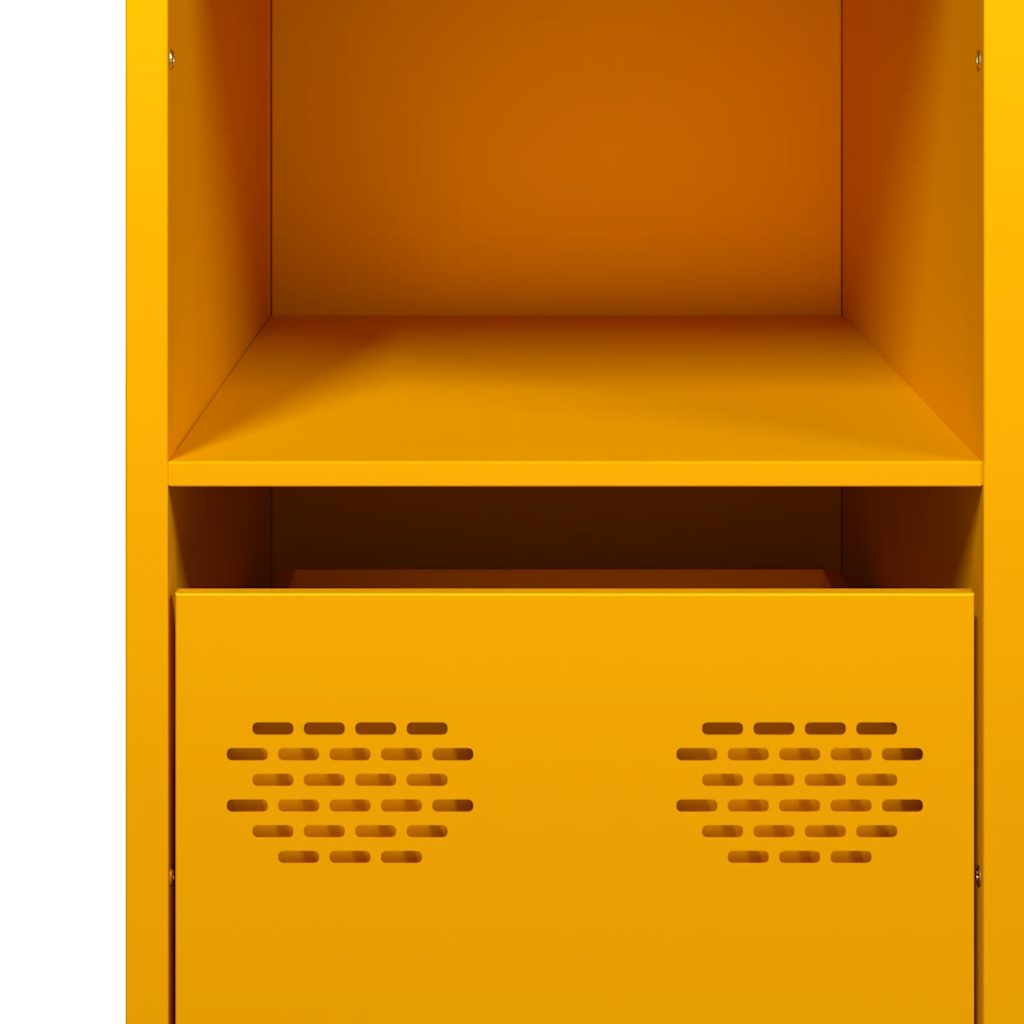 Sideboard Mustard Yellow 101.5x39x73.5 cm Cold-rolled Steel