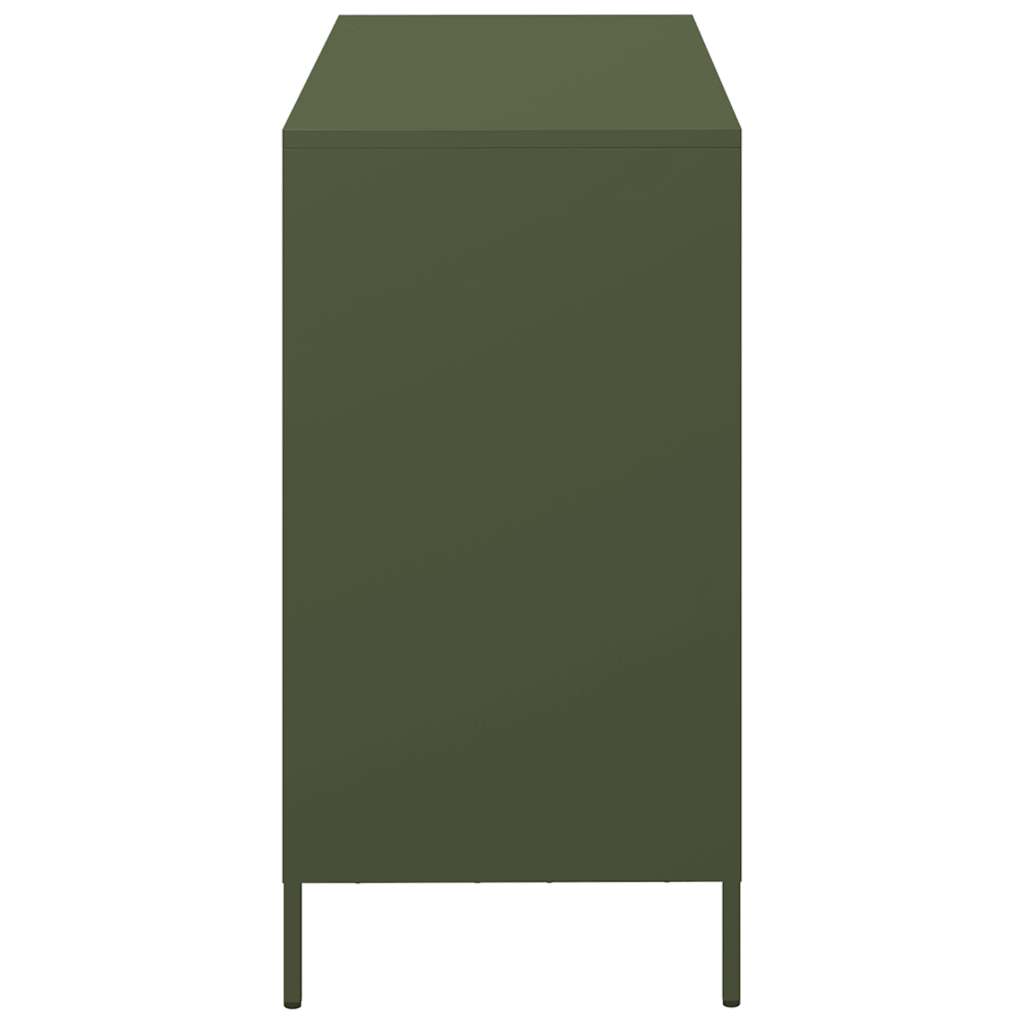 Sideboard Olive Green 101.5x39x73.5 cm Cold-rolled Steel