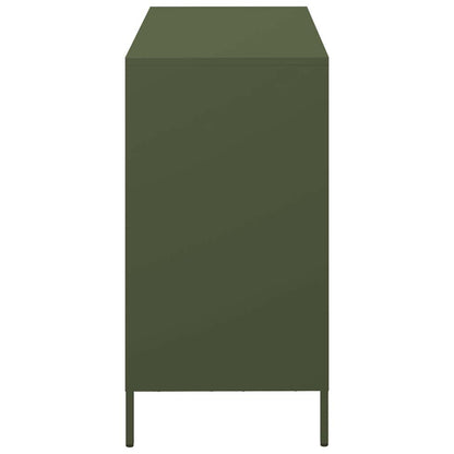 Sideboard Olive Green 101.5x39x73.5 cm Cold-rolled Steel