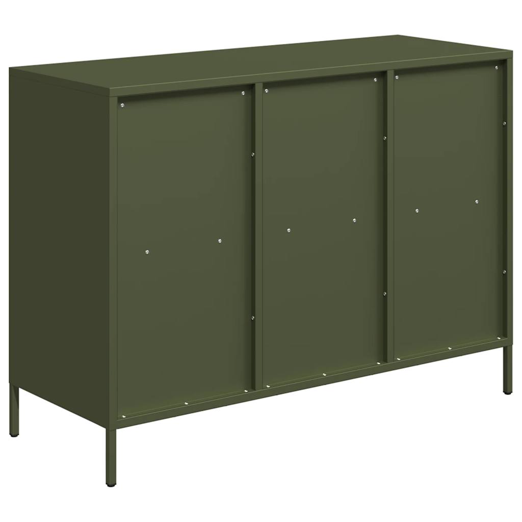 Sideboard Olive Green 101.5x39x73.5 cm Cold-rolled Steel