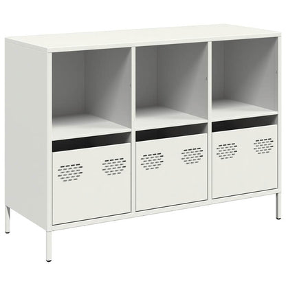 Sideboard White 101.5x39x73.5 cm Cold-rolled Steel