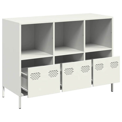 Sideboard White 101.5x39x73.5 cm Cold-rolled Steel