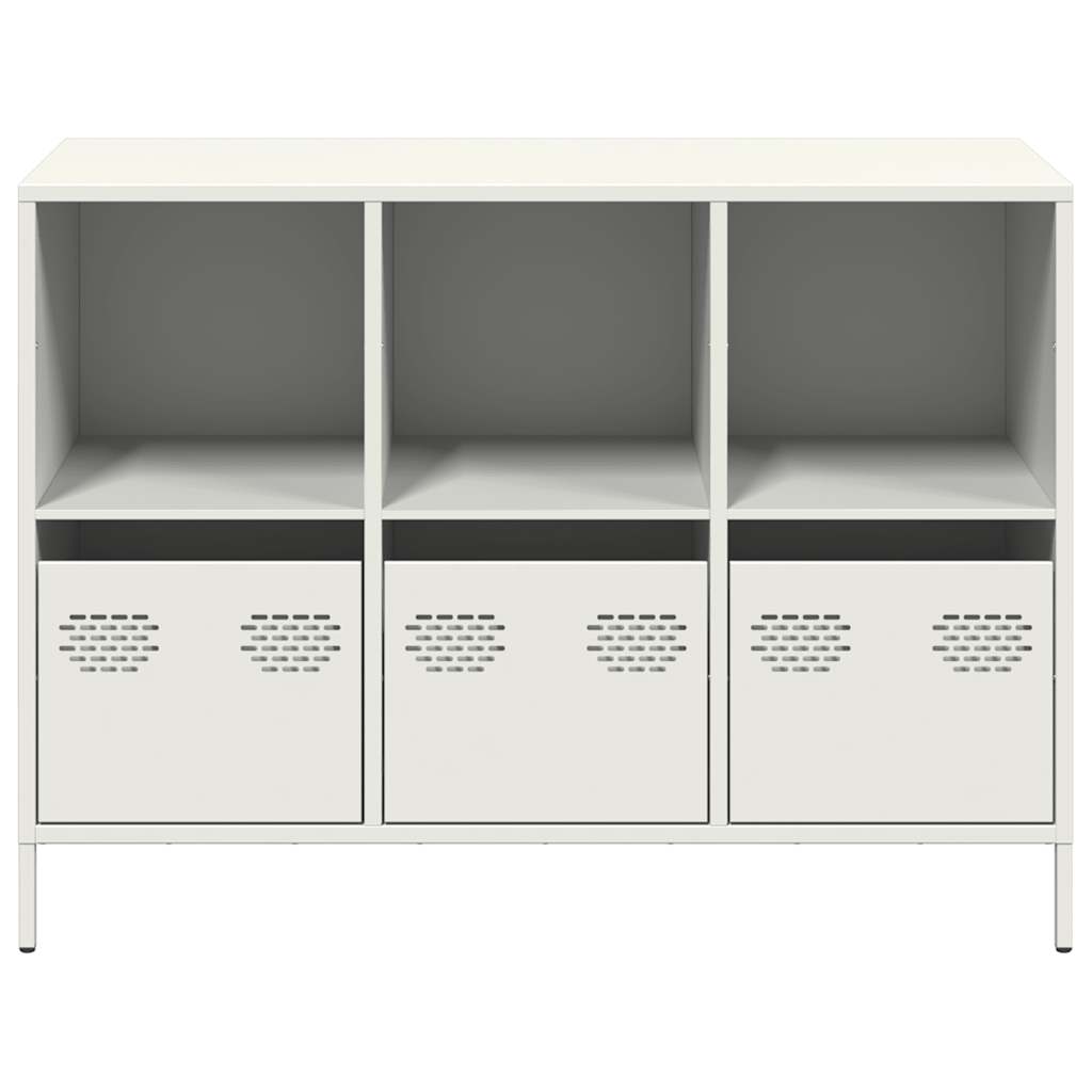 Sideboard White 101.5x39x73.5 cm Cold-rolled Steel