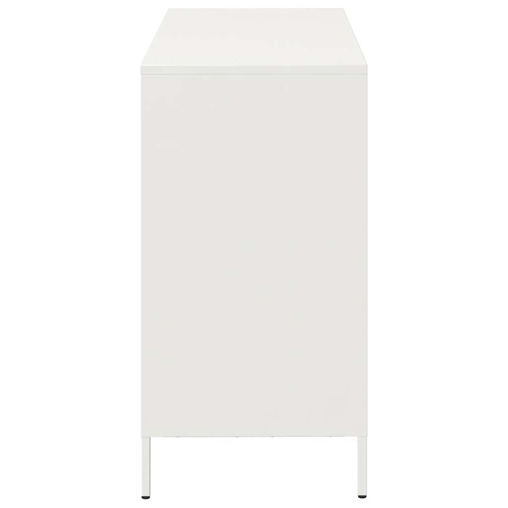 Sideboard White 101.5x39x73.5 cm Cold-rolled Steel