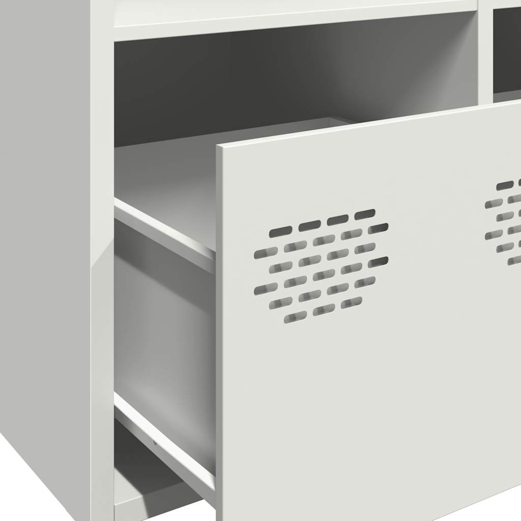 Sideboard White 101.5x39x73.5 cm Cold-rolled Steel