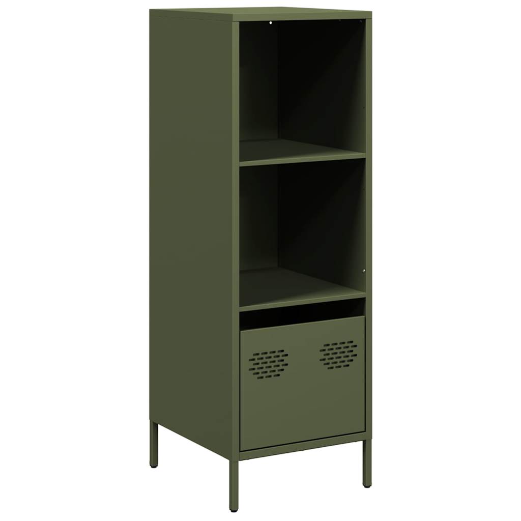 Highboard Olive Green 35x39x103.5 cm Steel