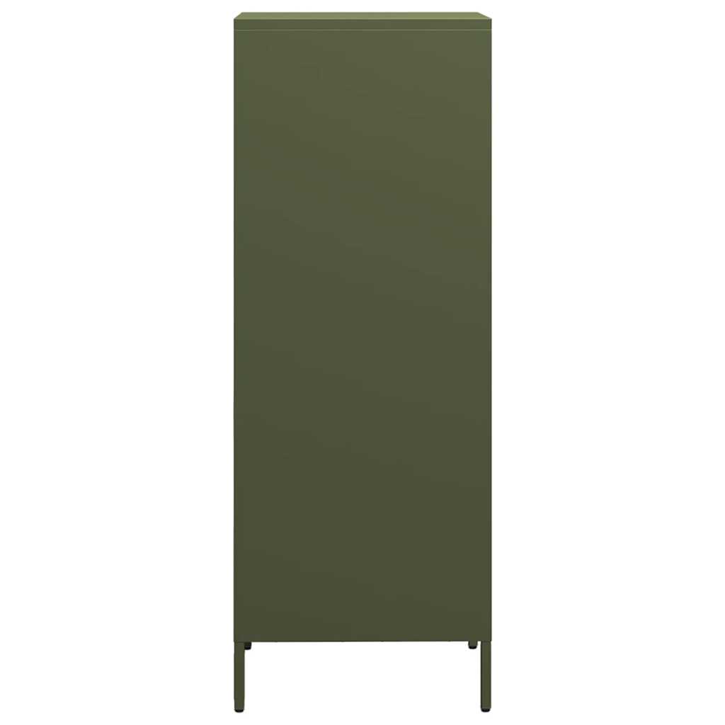 Highboard Olive Green 35x39x103.5 cm Steel