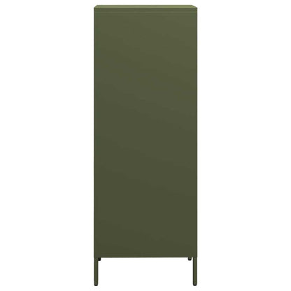 Highboard Olive Green 35x39x103.5 cm Steel