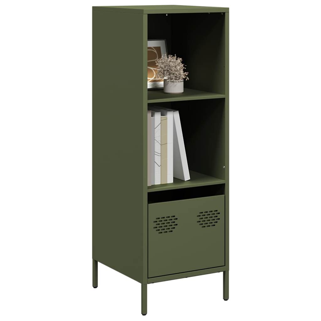 Highboard Olive Green 35x39x103.5 cm Steel