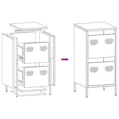 Sideboard Pink 35x39x73.5 cm Cold-rolled Steel