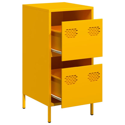 Sideboard Mustard Yellow 35x39x73.5 cm Cold-rolled Steel