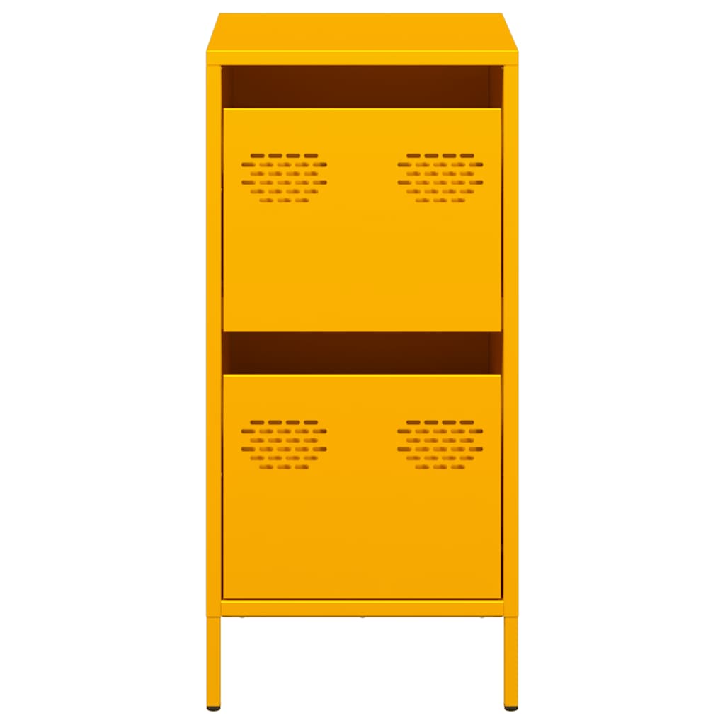 Sideboard Mustard Yellow 35x39x73.5 cm Cold-rolled Steel