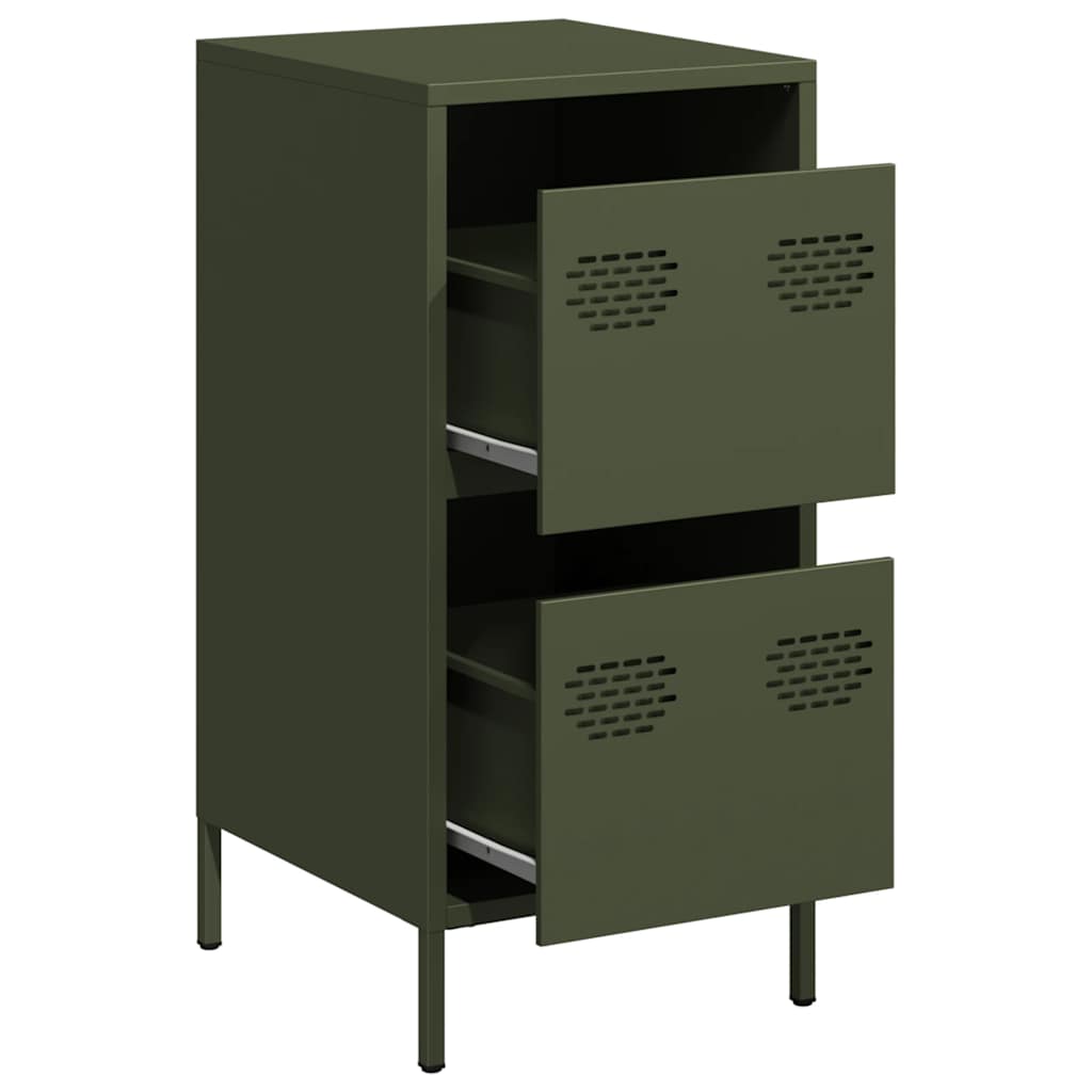 Sideboard Olive Green 35x39x73.5 cm Cold-rolled Steel