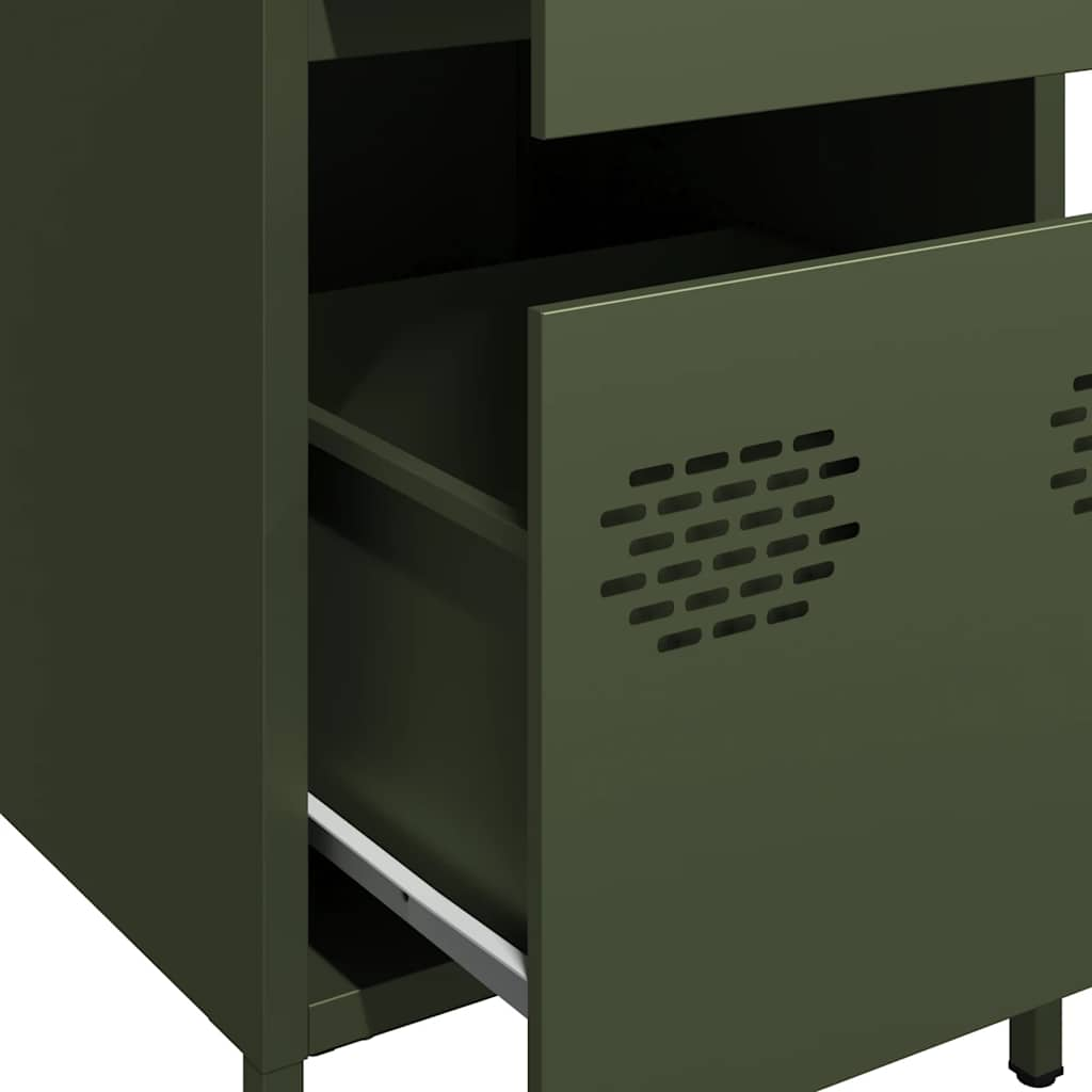 Sideboard Olive Green 35x39x73.5 cm Cold-rolled Steel