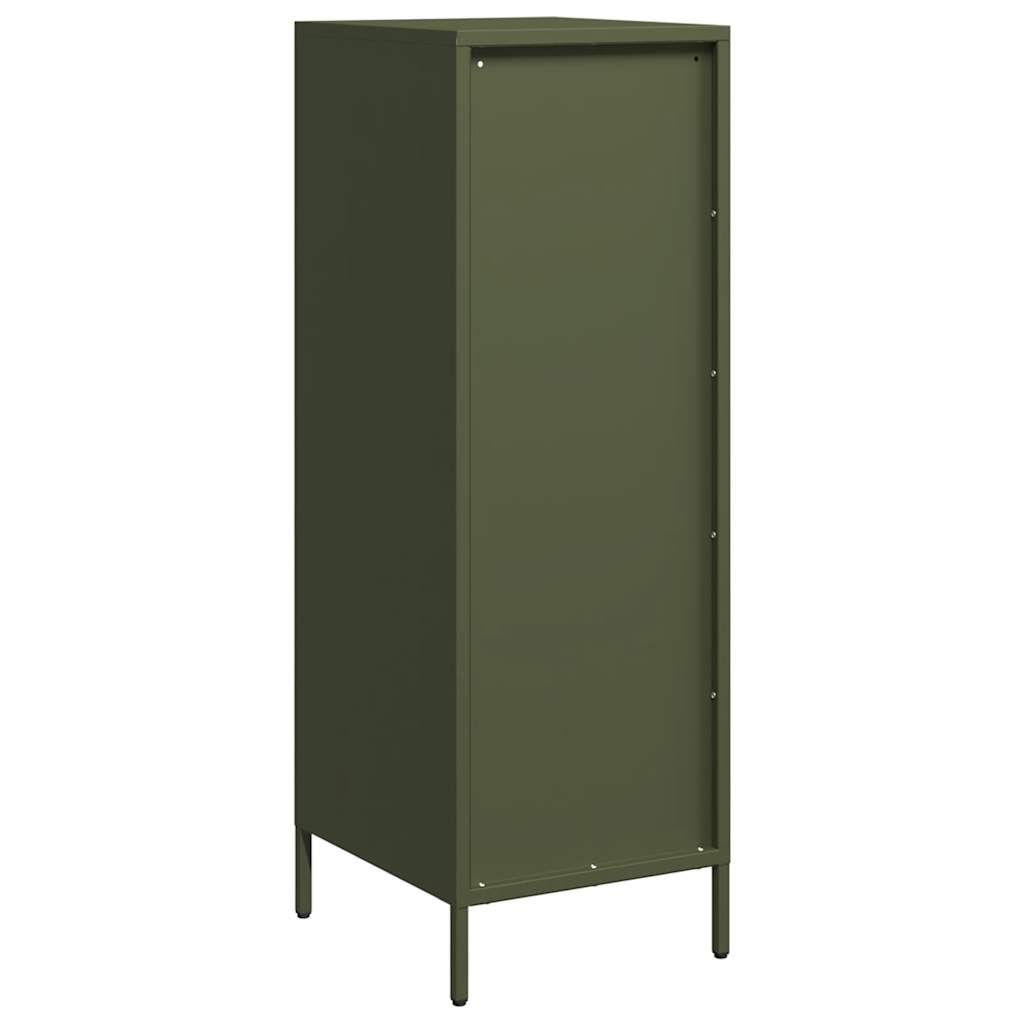 Highboard Olive Green 39x35x103.5 cm Steel