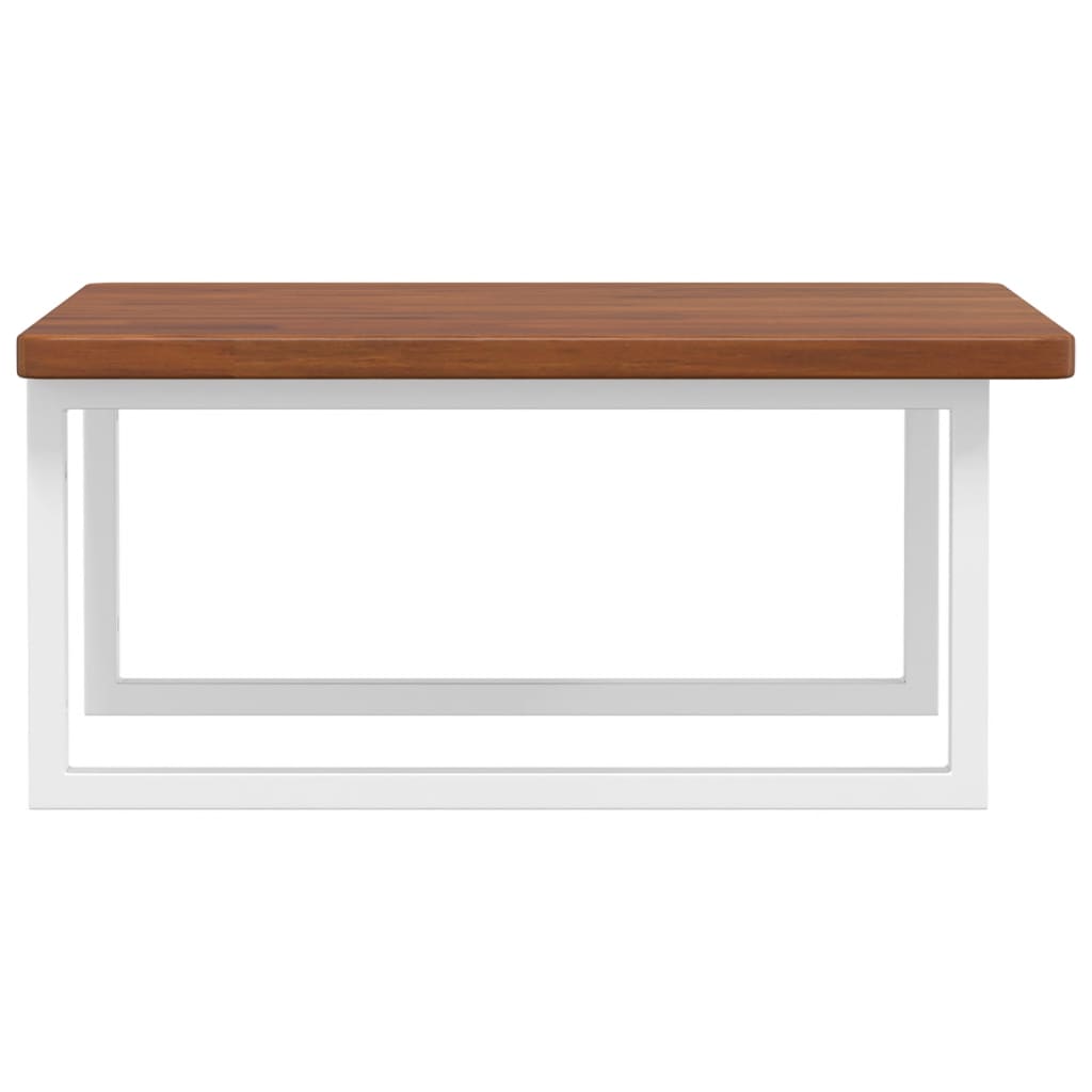 Basin Shelf Wall Mounted Steel and Solid Wood Oak