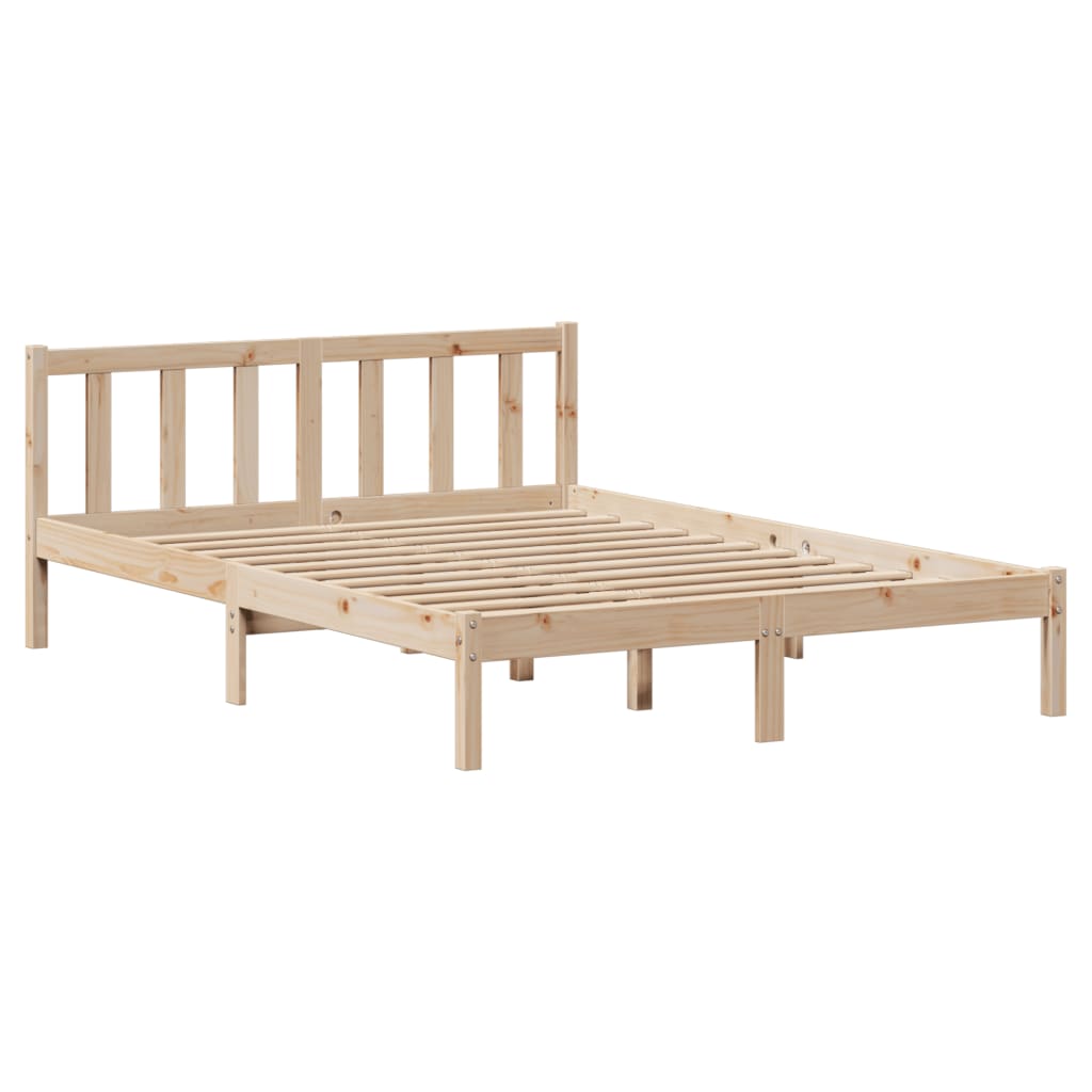 Bed Frame with Drawers 120x200 cm Solid Wood Pine