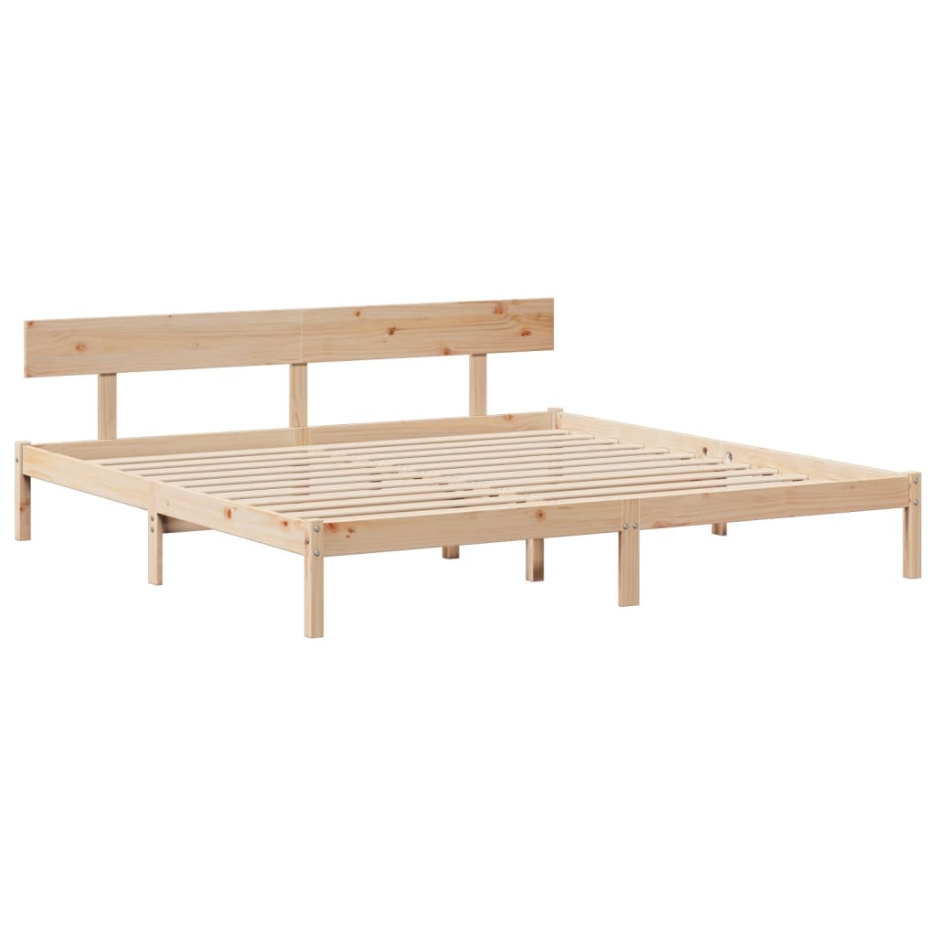 Bed Frame with Drawers 180x200 cm Super King Solid Wood Pine