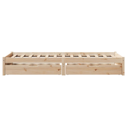 Bed Frame without Mattress 75x190 cm Small Single Solid Wood Pine