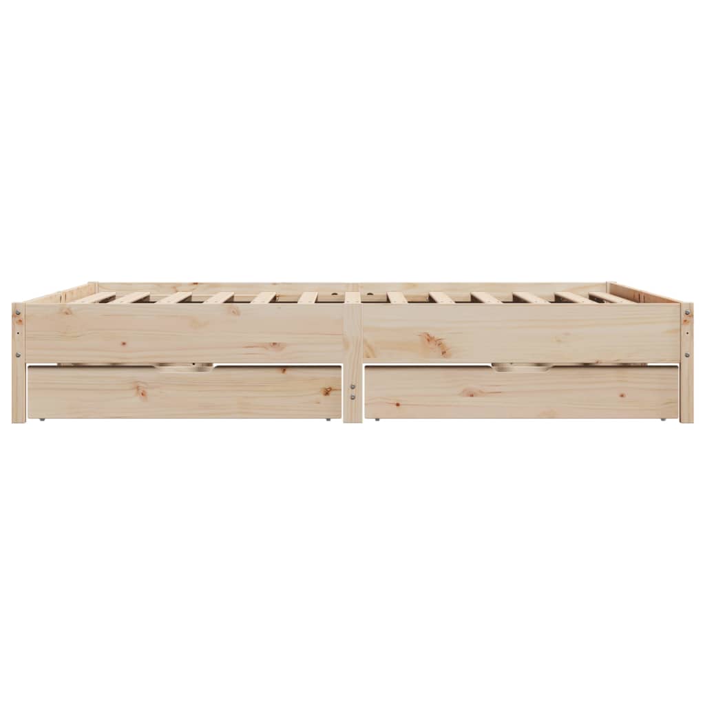 Bed Frame without Mattress 180x200 cm Super King Solid Wood Pine