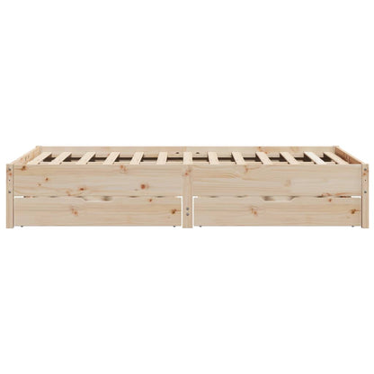 Bed Frame without Mattress 160x200 cm Solid Wood Pine