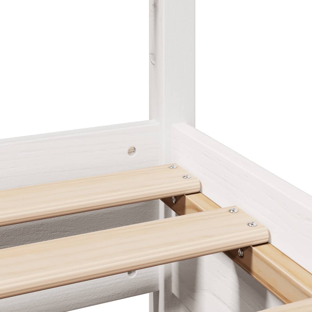 Bed Frame without Mattress White 180x200 cm Super King Solid Wood Pine