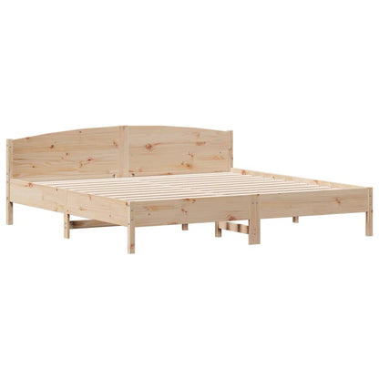 Bed Frame without Mattress 180x200 cm Super King Solid Wood Pine