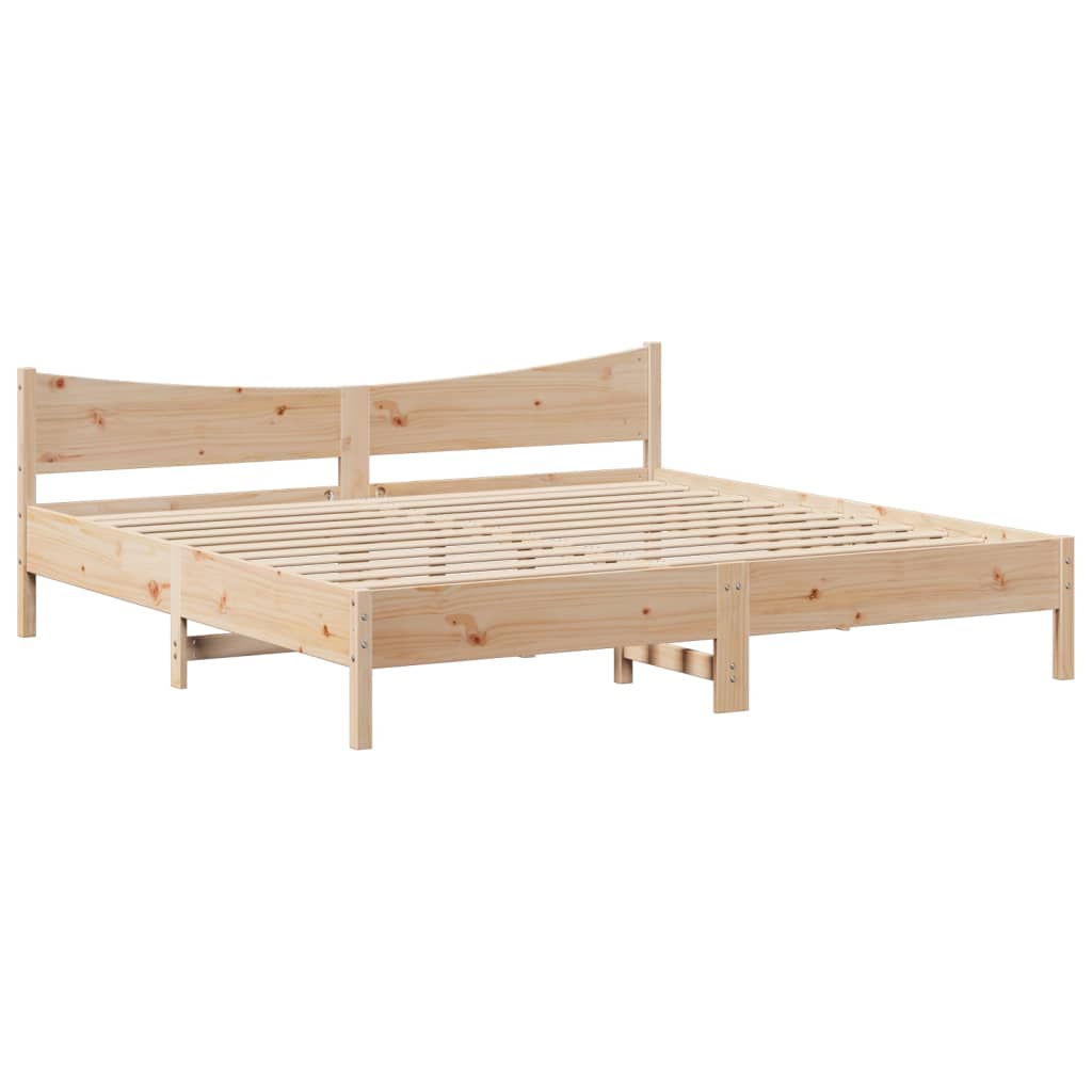 Bed Frame with Drawers 180x200 cm Super King Solid Wood Pine