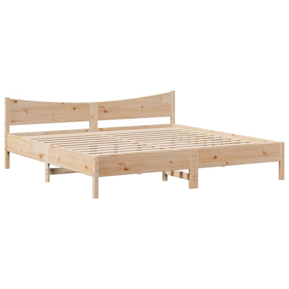 Bed Frame with Drawers 180x200 cm Super King Solid Wood Pine