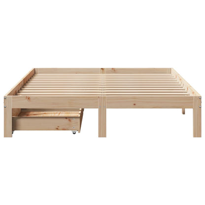 Bed Frame with Drawers without Mattress 150x200 cm King Size