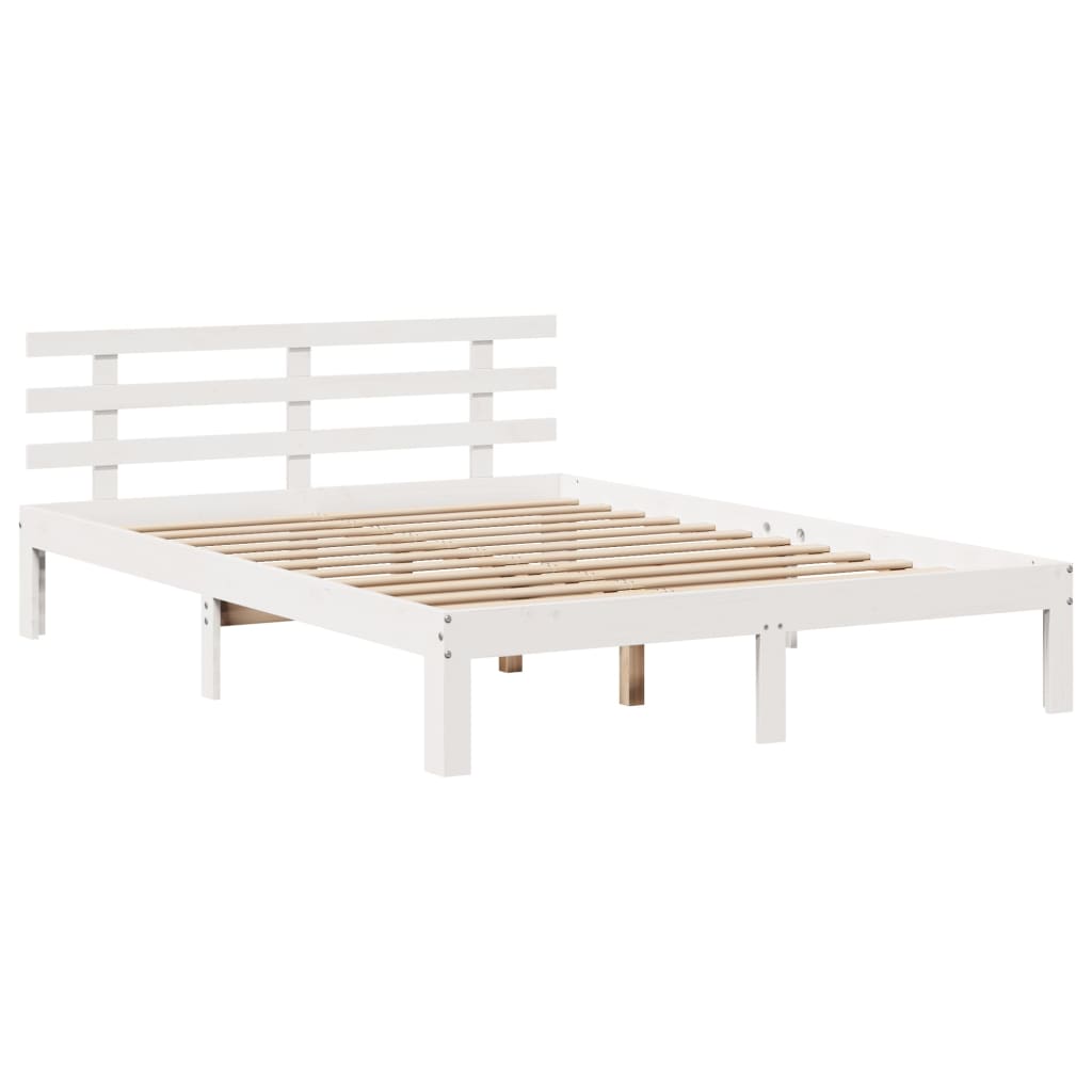 Bed Frame with Drawers without Mattress White 120x190 cm Small Double