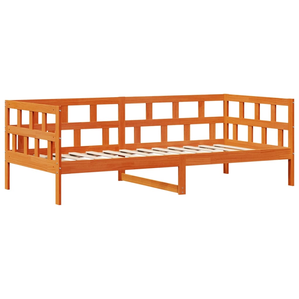 Daybed with Drawers Wax Brown 80x200 cm Solid Wood Pine