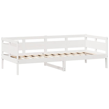 Daybed with Drawers without Mattress White 80x200 cm Solid Wood