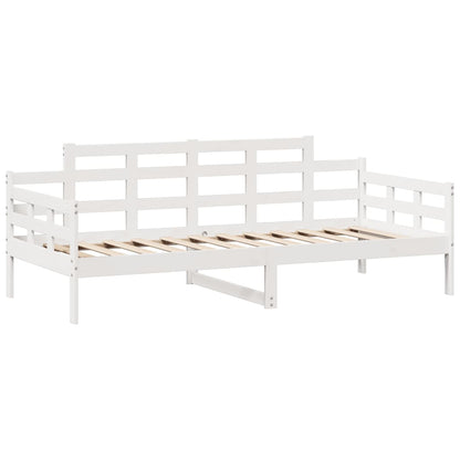 Daybed with Drawers without Mattress White 80x200 cm Solid Wood