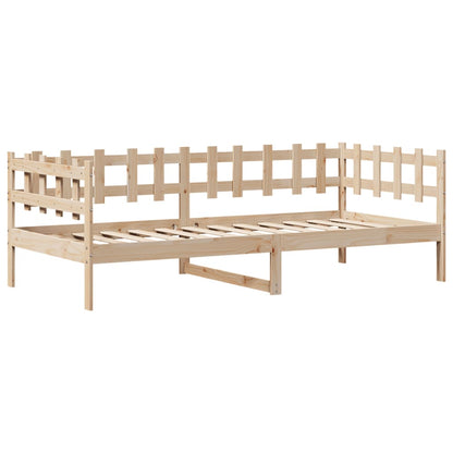 Daybed with Drawers without Mattress 90x200 cm Solid Wood