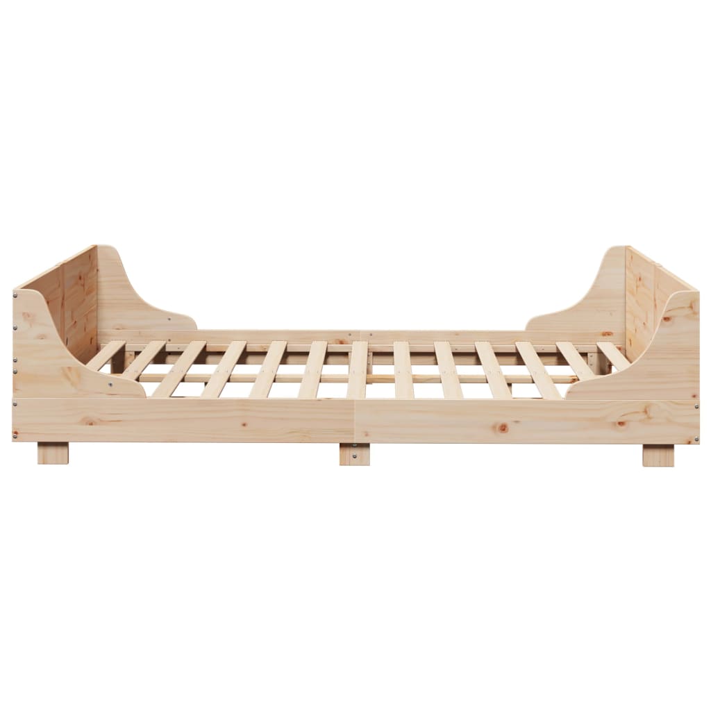 Bed Frame without Mattress 150x200 cm King Size Solid Wood Pine