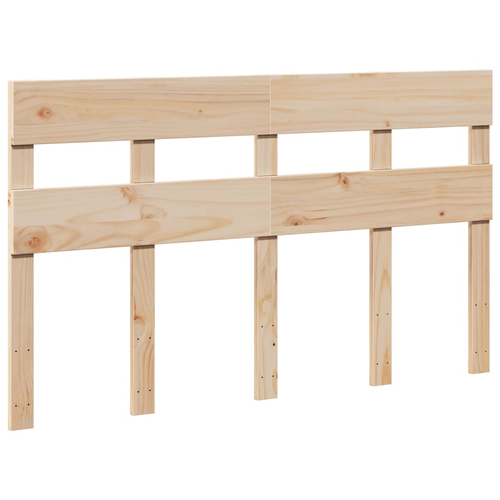 Bed Frame without Mattress 150x200 cm King Size Solid Wood Pine