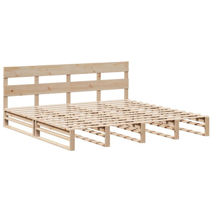 Bed Frame without Mattress 180x200 cm Super King Solid Wood Pine