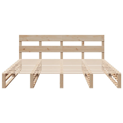 Bed Frame without Mattress 180x200 cm Super King Solid Wood Pine