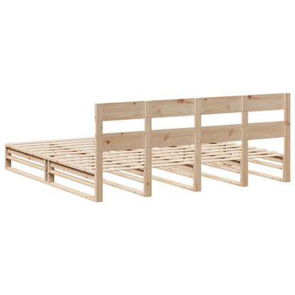 Bed Frame without Mattress 180x200 cm Super King Solid Wood Pine