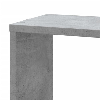 Wall Corner Shelf Concrete Grey 45x45x147 cm Engineered Wood