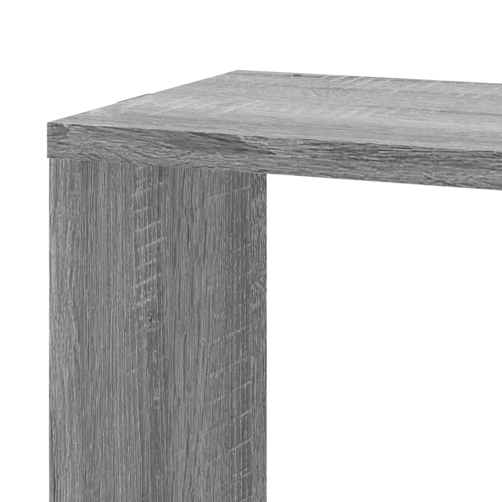 Wall Corner Shelf Grey Sonoma 45x45x147 cm Engineered Wood